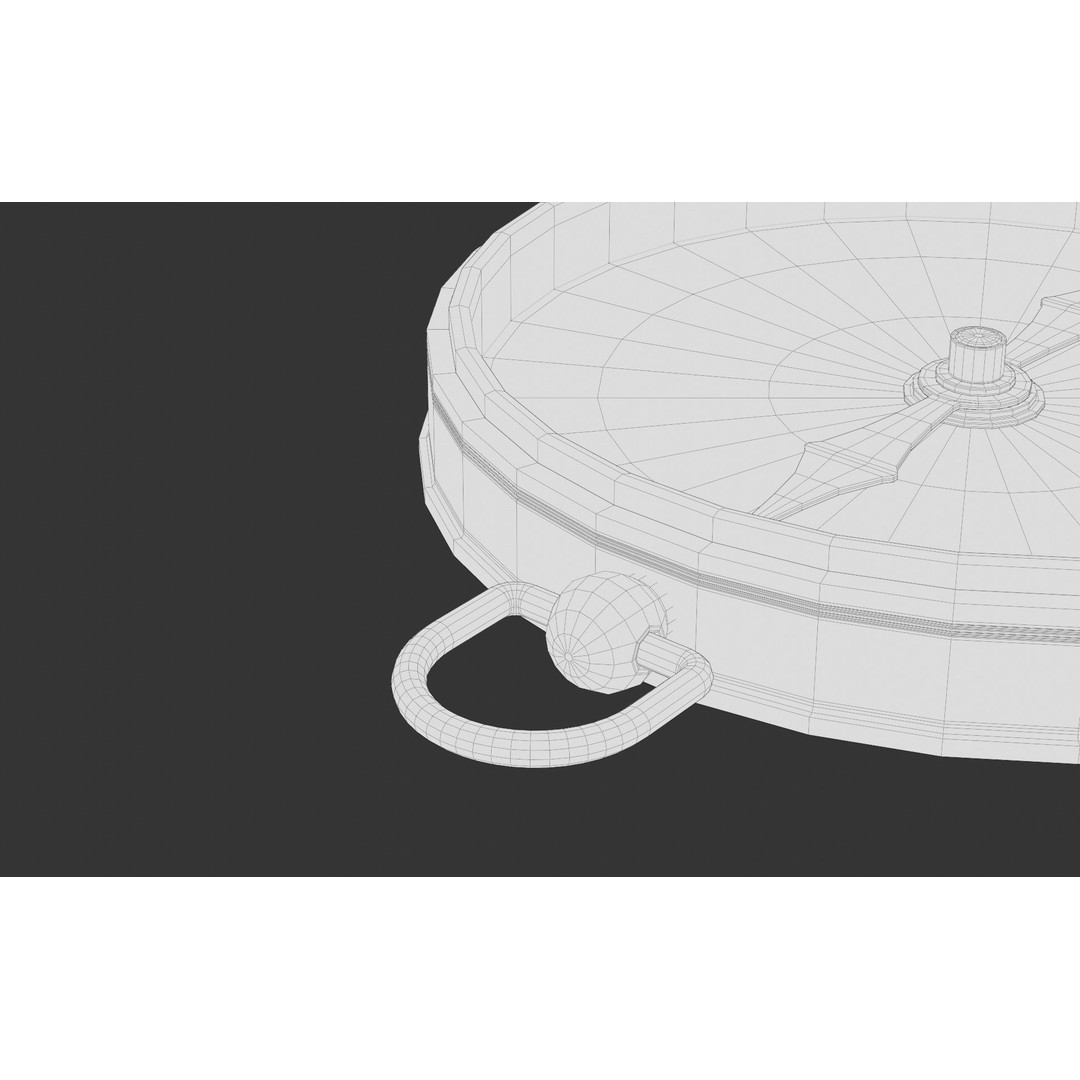 Old Compass 3D Model – Antique Navigation Asset, FBX, Blender - View 16