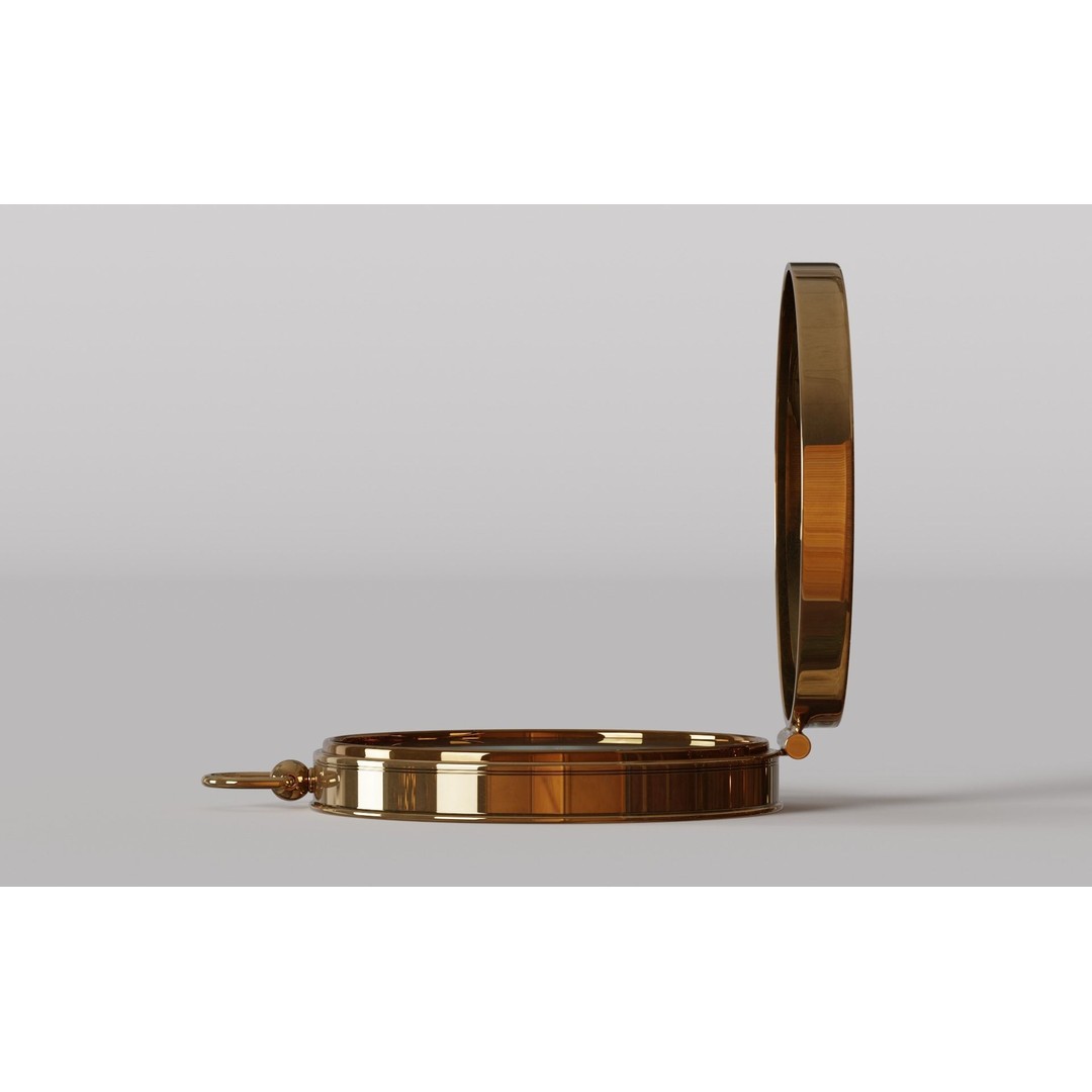Old Compass 3D Model – Antique Navigation Asset, FBX, Blender - View 8