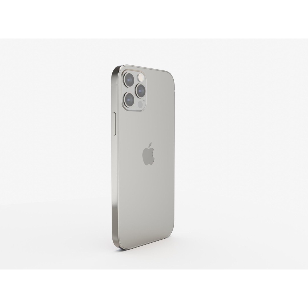 iPhone 12 Pro Graphite 3D Model – Realistic Phone Asset, FBX, OBJ, Blender - View 10