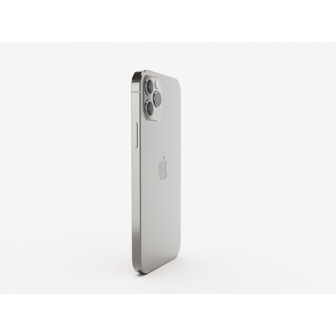 iPhone 12 Pro Graphite 3D Model – Realistic Phone Asset, FBX, OBJ, Blender - View 11