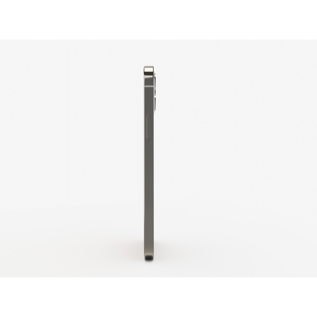 iPhone 12 Pro Graphite 3D Model – Realistic Phone Asset, FBX, OBJ, Blender - View 13