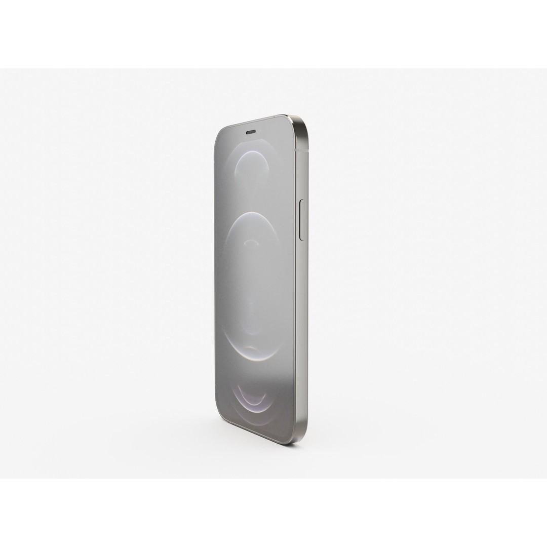 iPhone 12 Pro Graphite 3D Model – Realistic Phone Asset, FBX, OBJ, Blender - View 15