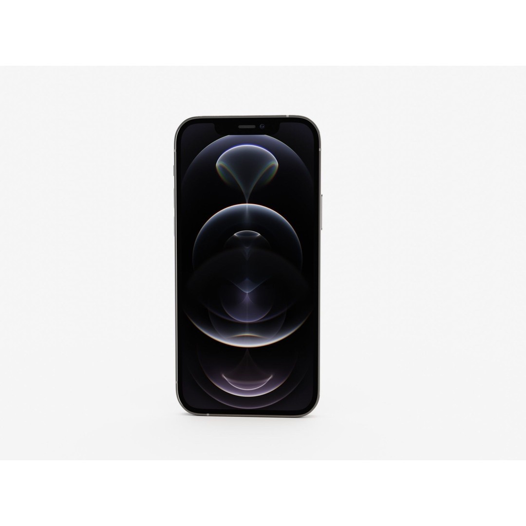 iPhone 12 Pro Graphite 3D Model – Realistic Phone Asset, FBX, OBJ, Blender - View 17