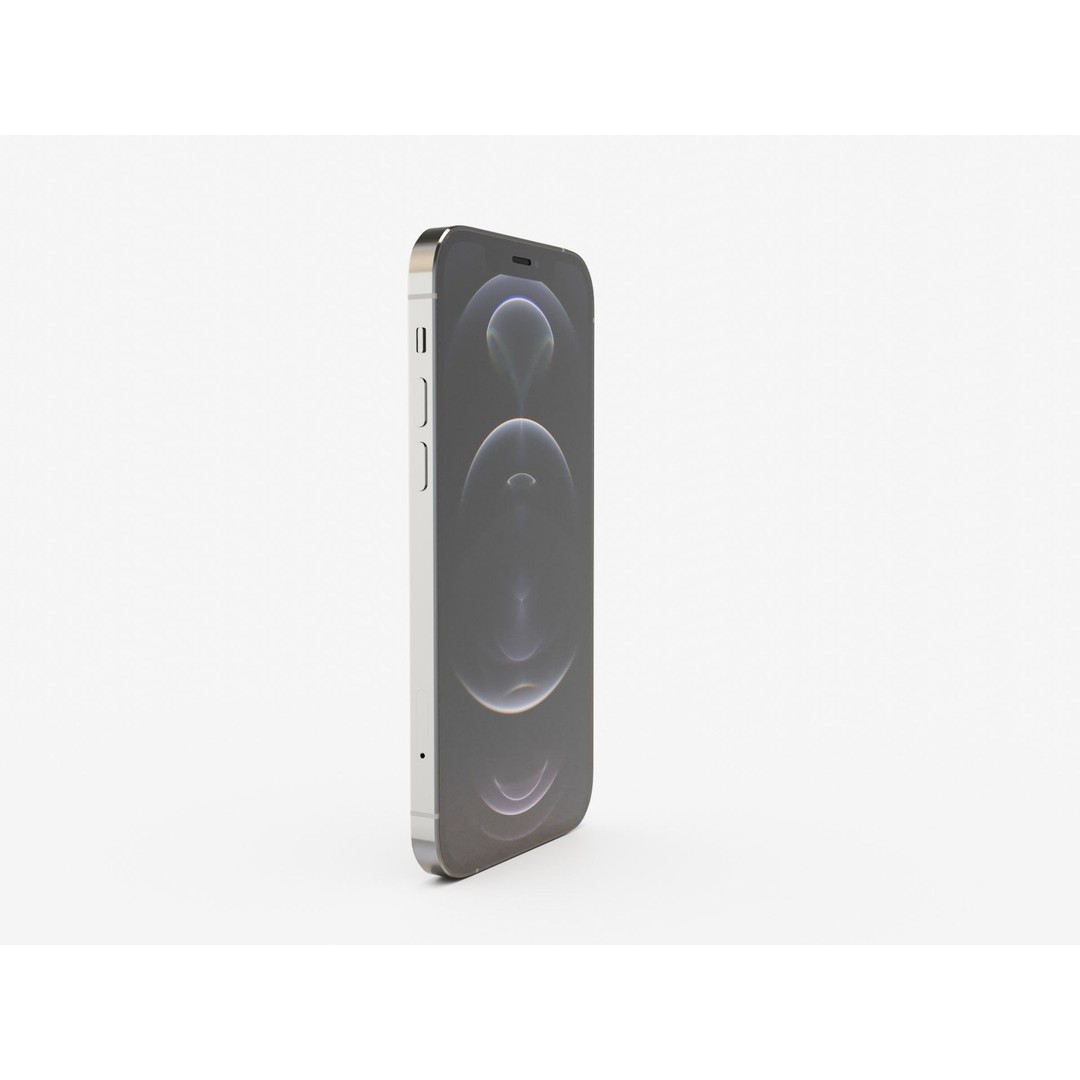 iPhone 12 Pro Graphite 3D Model – Realistic Phone Asset, FBX, OBJ, Blender - View 19