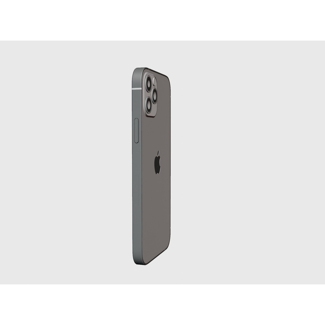 iPhone 12 Pro Graphite 3D Model – Realistic Phone Asset, FBX, OBJ, Blender - View 23