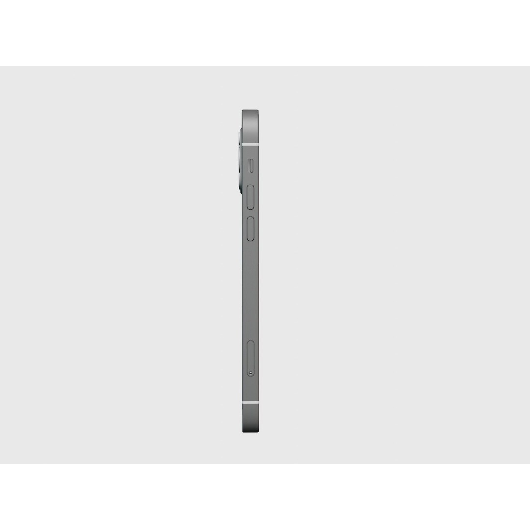 iPhone 12 Pro Graphite 3D Model – Realistic Phone Asset, FBX, OBJ, Blender - View 30