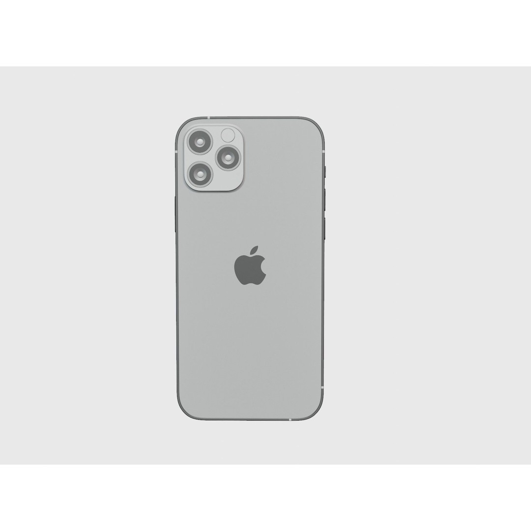 iPhone 12 Pro Graphite 3D Model – Realistic Phone Asset, FBX, OBJ, Blender - View 35