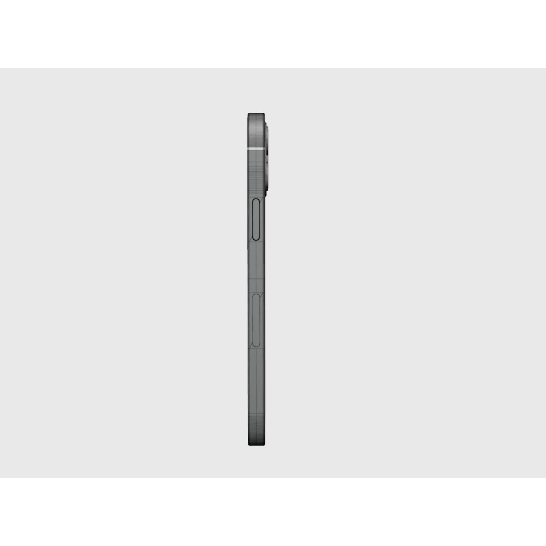 iPhone 12 Pro Graphite 3D Model – Realistic Phone Asset, FBX, OBJ, Blender - View 40