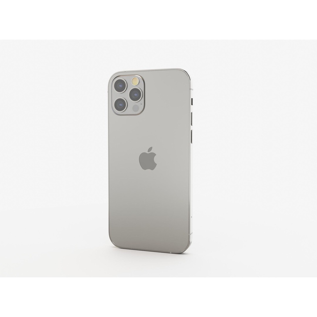 iPhone 12 Pro Graphite 3D Model – Realistic Phone Asset, FBX, OBJ, Blender - View 7