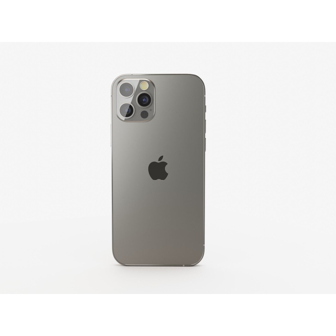 iPhone 12 Pro Graphite 3D Model – Realistic Phone Asset, FBX, OBJ, Blender - View 8