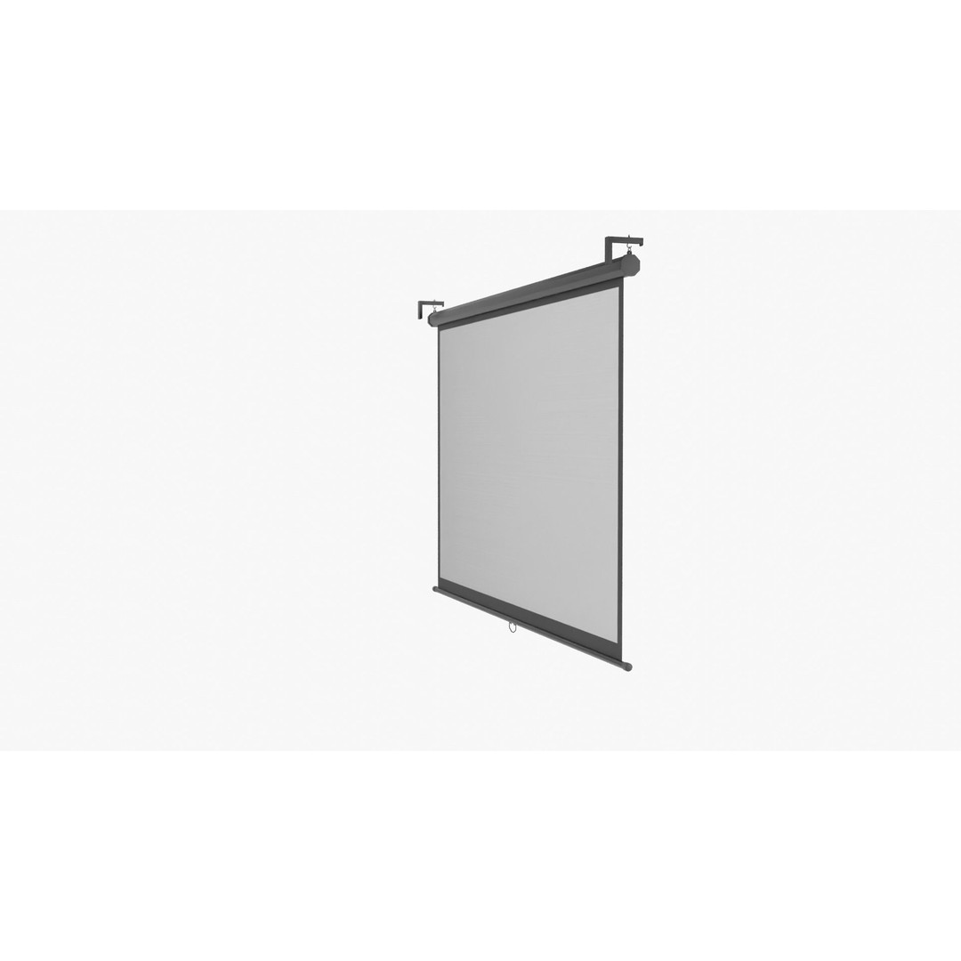 Projector Screen 3D Model – High-Quality PBR Asset, FBX/OBJ - View 18