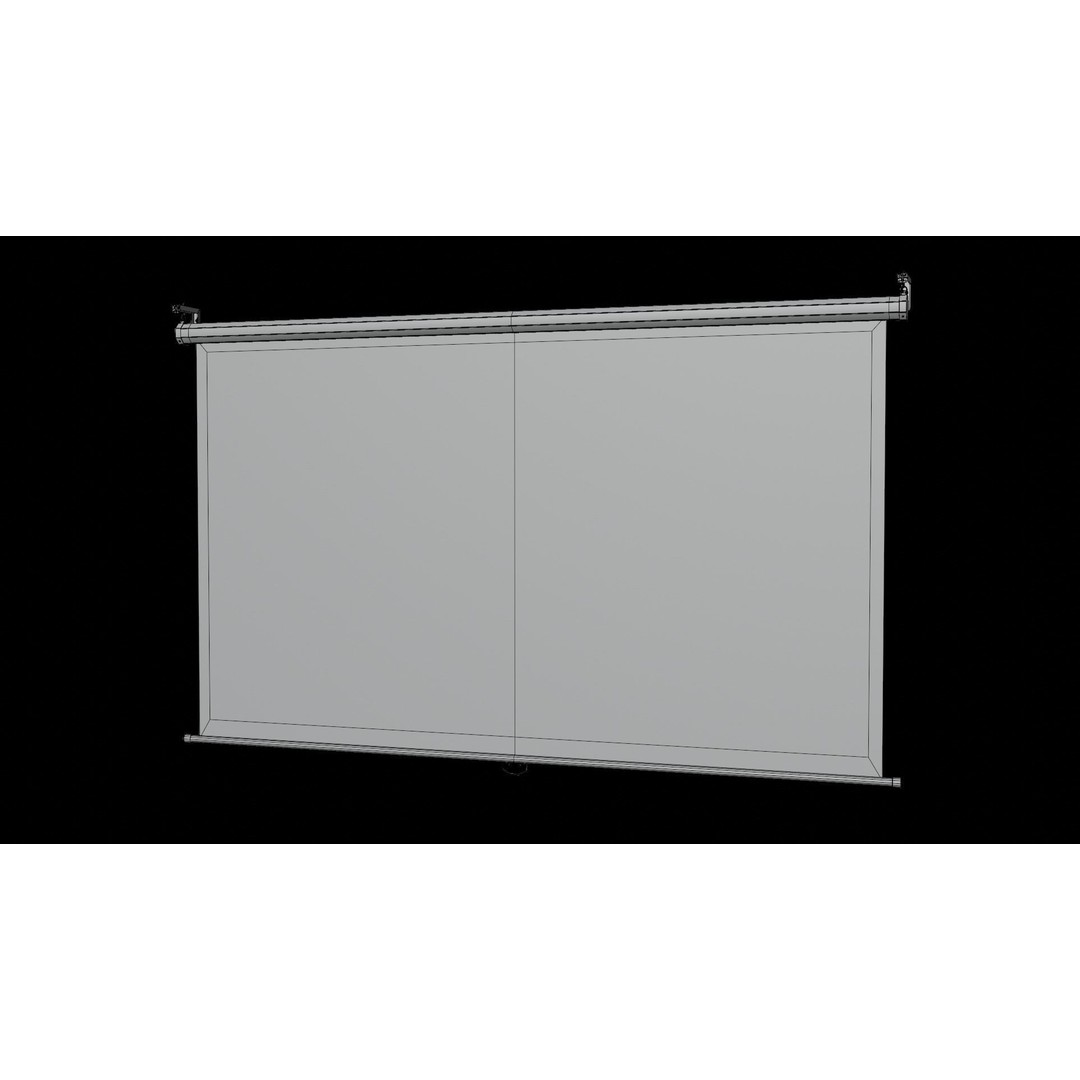 Projector Screen 3D Model – High-Quality PBR Asset, FBX/OBJ - View 29