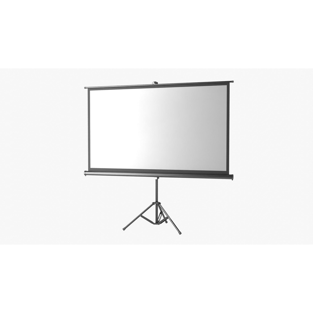 Projector Screen 3D Model – High-Quality PBR Asset, FBX/OBJ - View 3