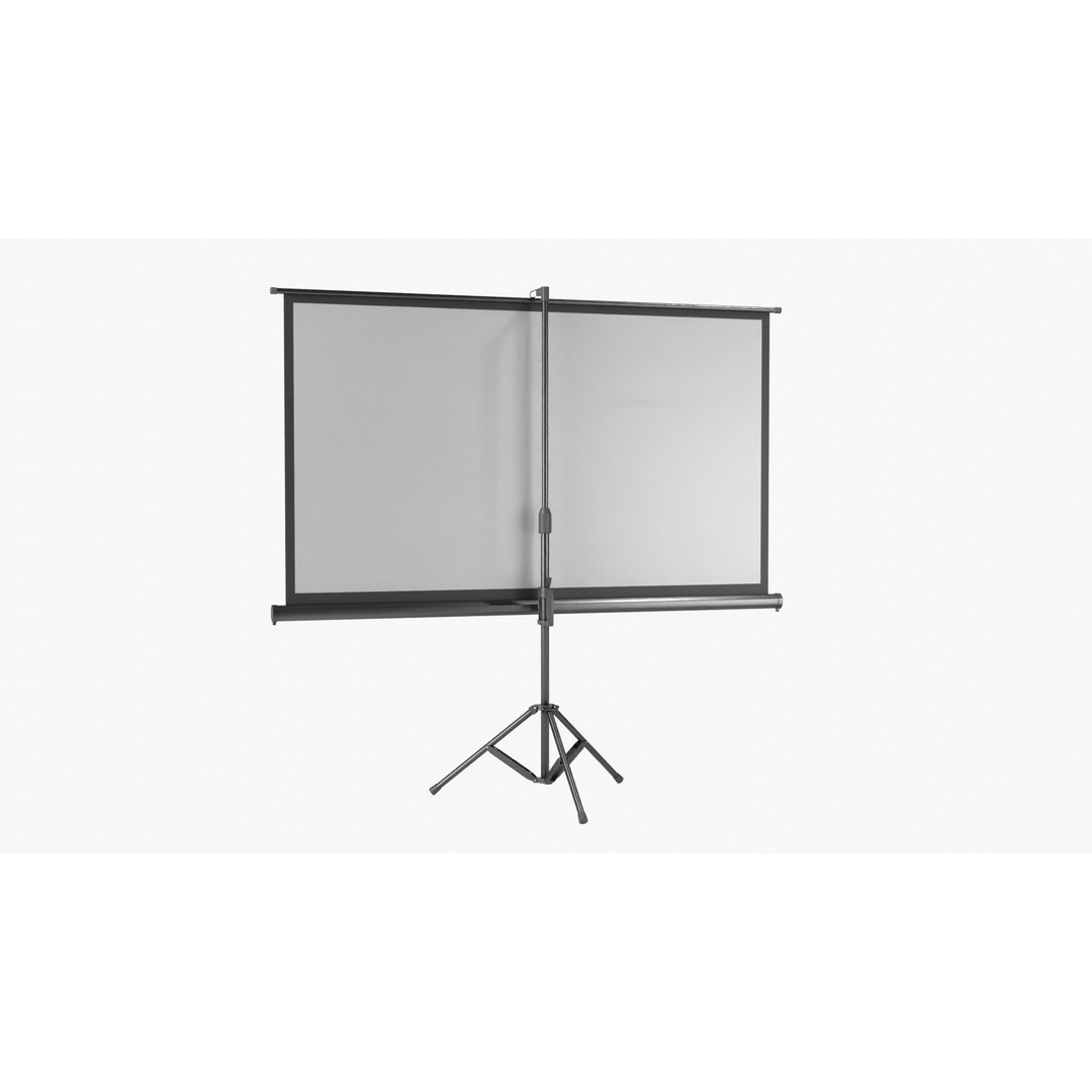 Projector Screen 3D Model – High-Quality PBR Asset, FBX/OBJ - View 5