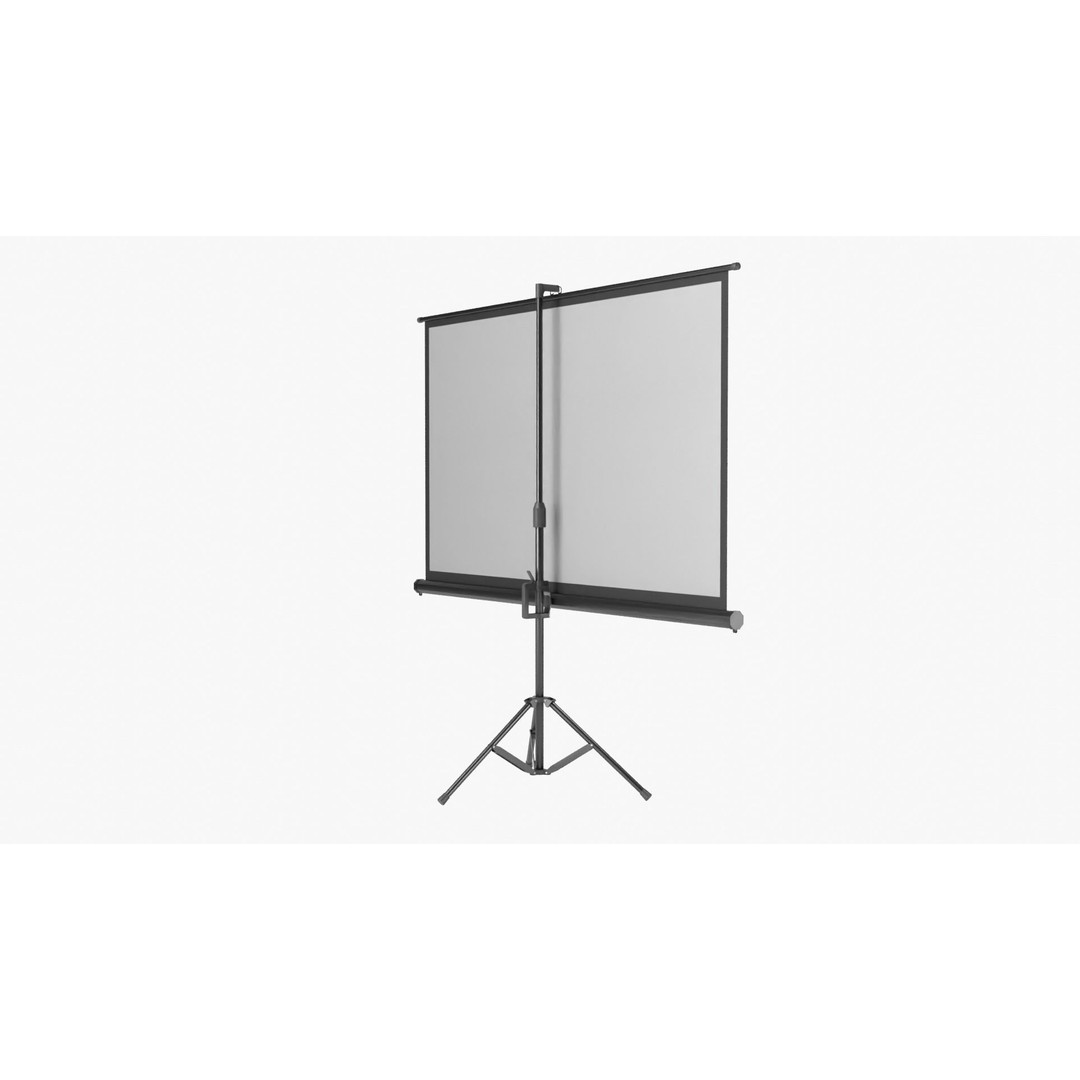Projector Screen 3D Model – High-Quality PBR Asset, FBX/OBJ - View 6