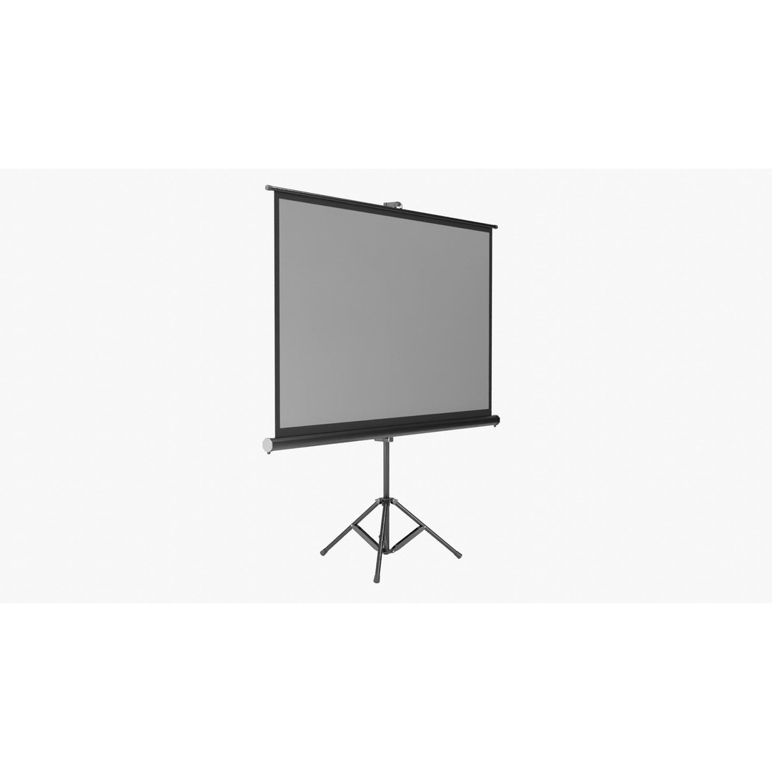 Projector Screen 3D Model – High-Quality PBR Asset, FBX/OBJ - View 7