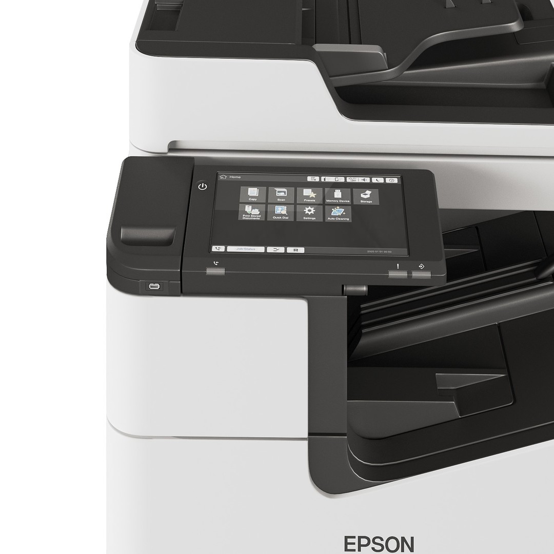 Epson Printer Set 3D Model – Detailed Office Equipment, FBX, OBJ - View 5