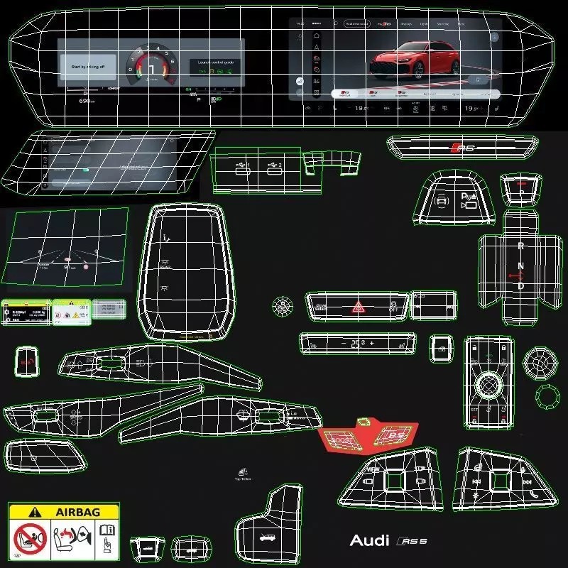 2027 Audi RS5 Avant - High-Quality 3D Model