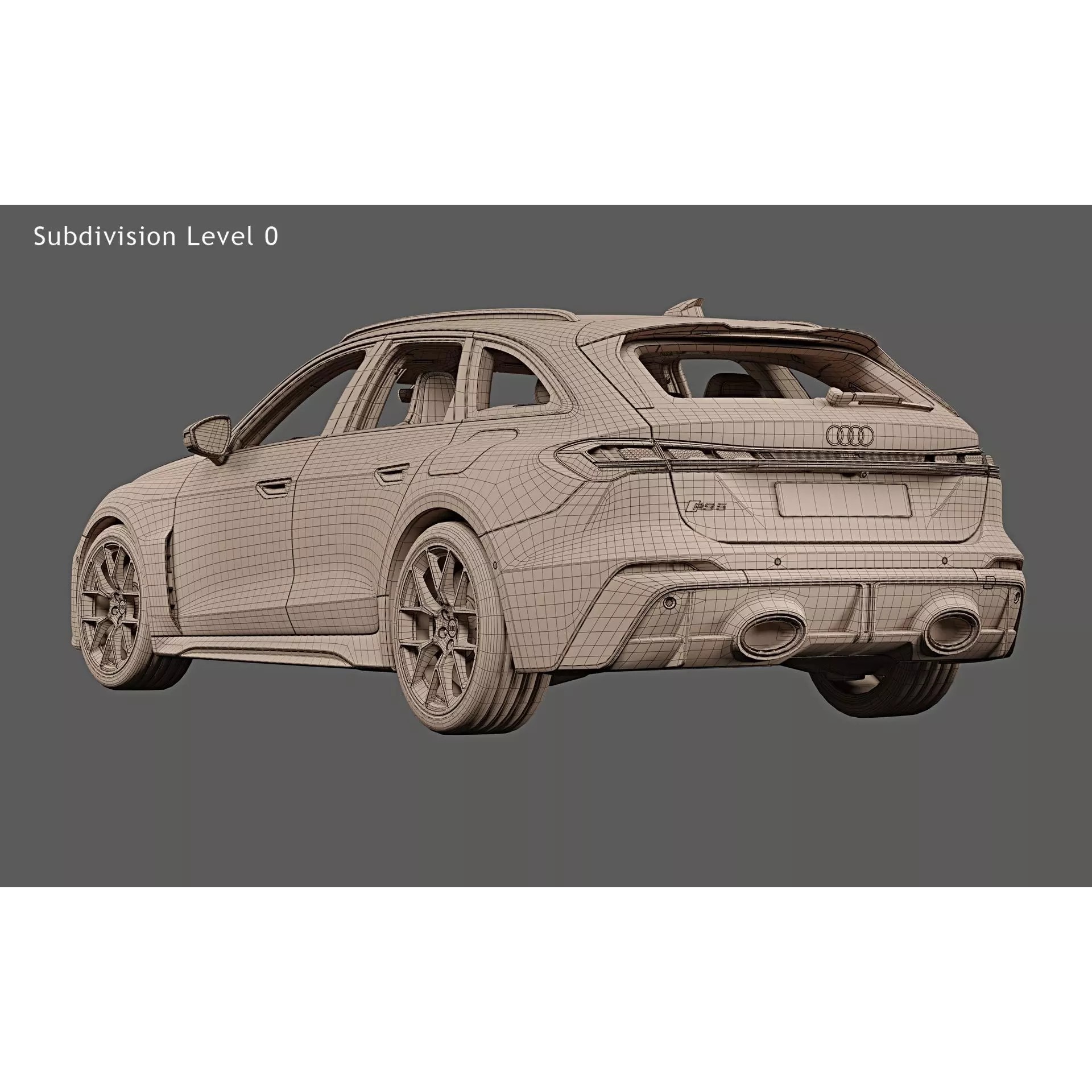 2027 Audi RS5 Avant - High-Quality 3D Model - View 32