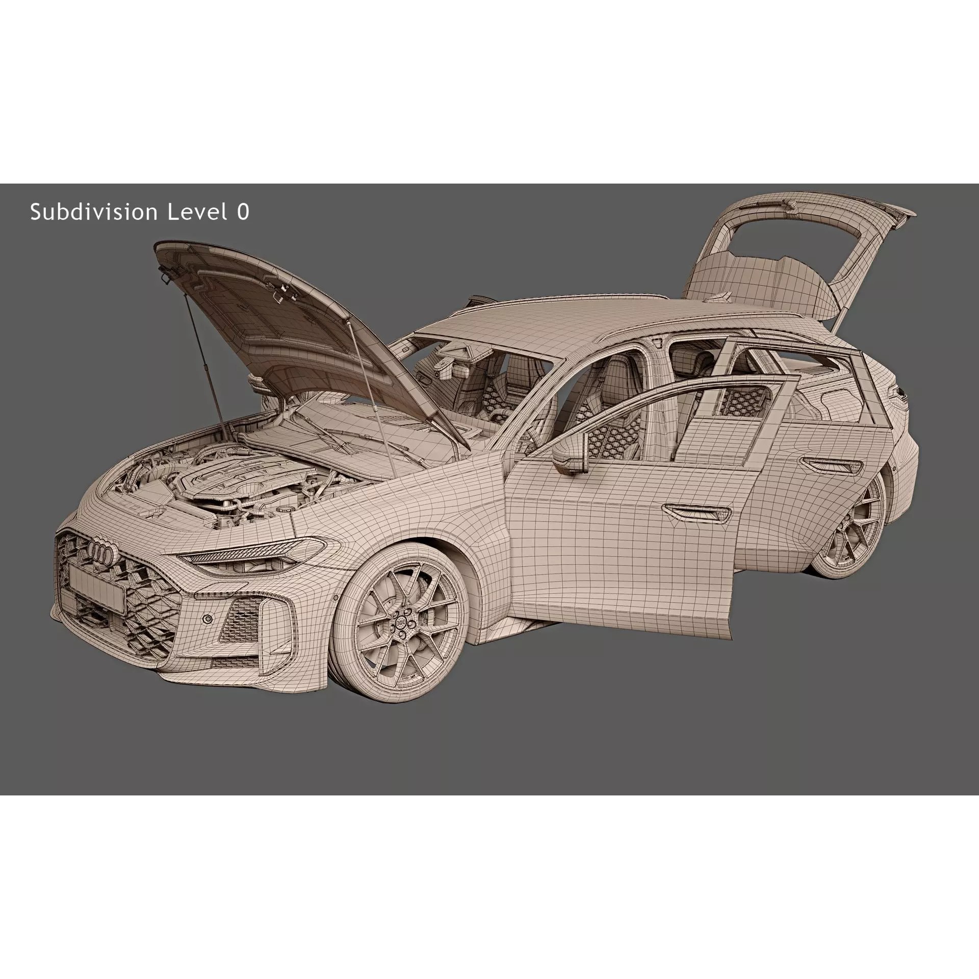 2027 Audi RS5 Avant - High-Quality 3D Model - View 33