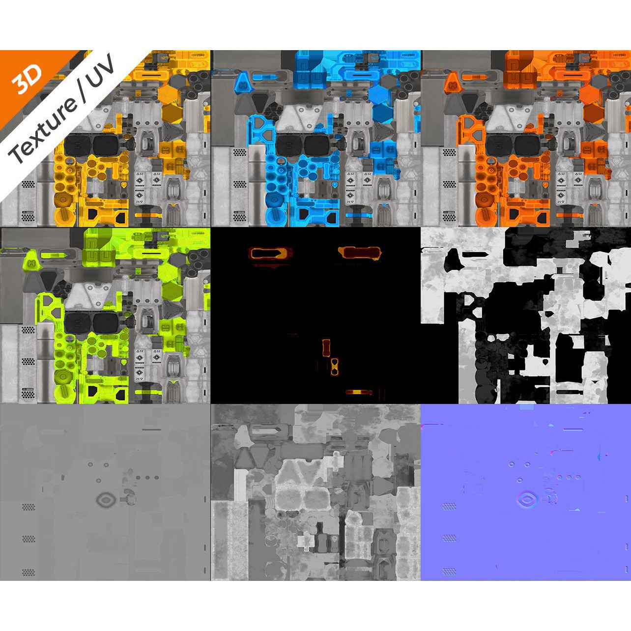 SCI-FI Antenna - Low-Poly Game-Ready 3D Model