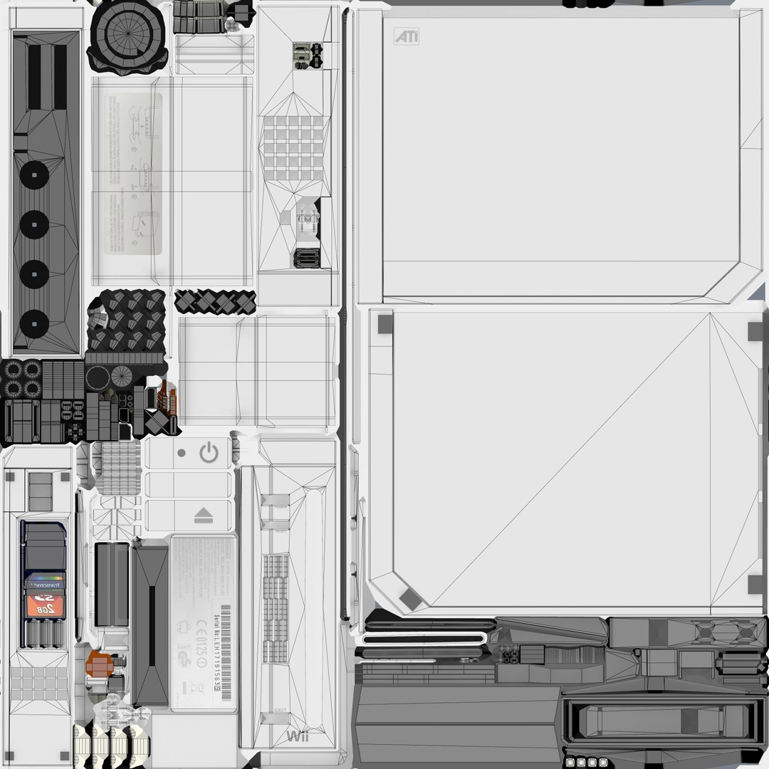 Nintendo Wii 3D Model – Low Poly Game Asset, FBX, Rigged
