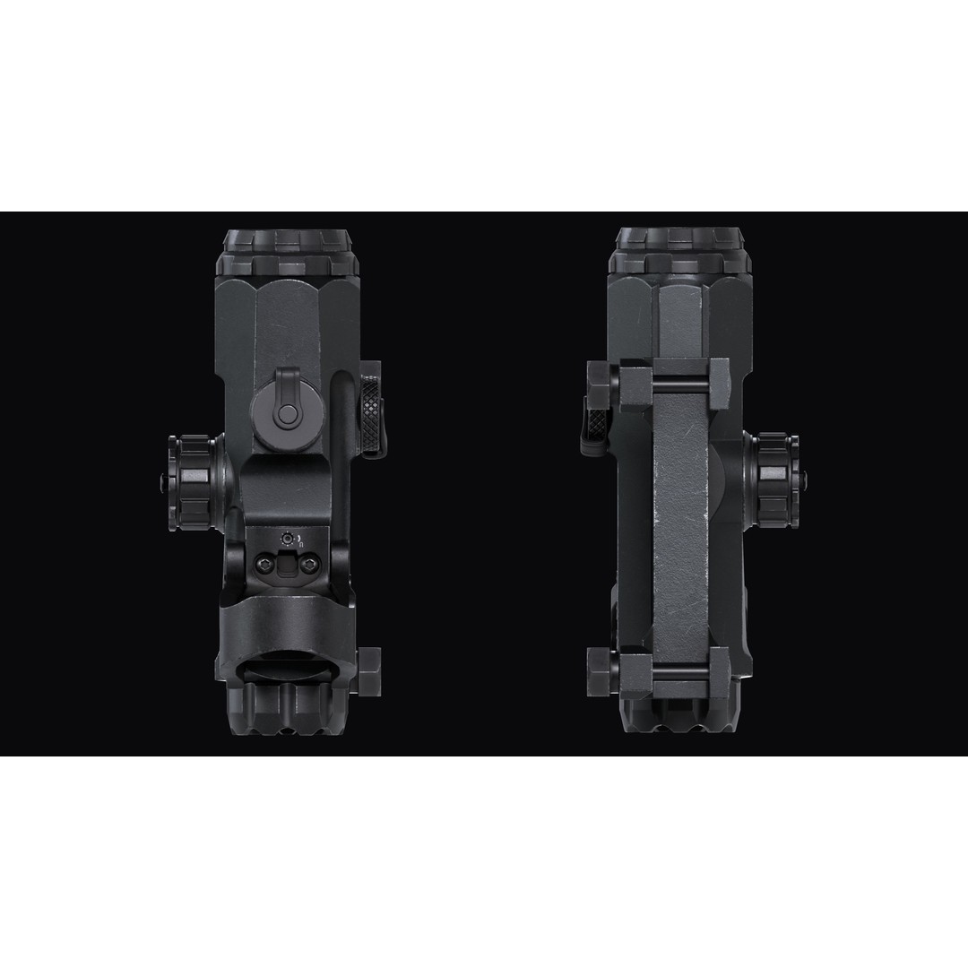 Leupold Mark 4 HAMR Scope 3D Model – Low Poly Game Ready Asset, FBX - View 15