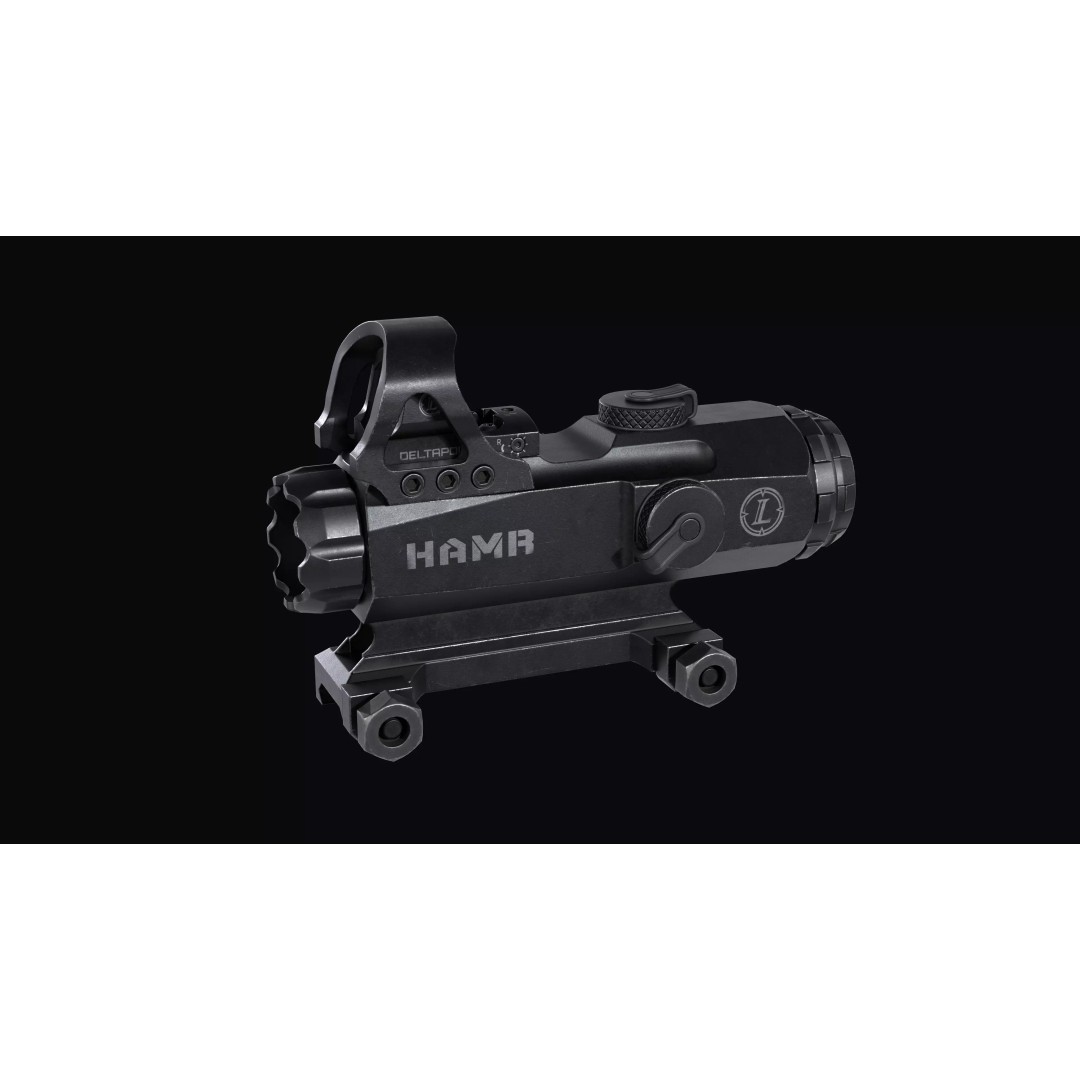 Leupold Mark 4 HAMR Scope 3D Model – Low Poly Game Ready Asset, FBX - View 2