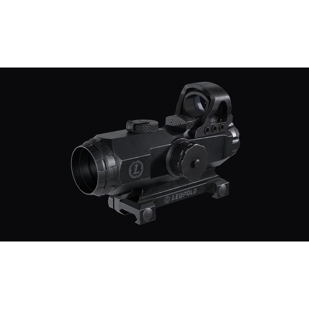Leupold Mark 4 HAMR Scope 3D Model – Low Poly Game Ready Asset, FBX - View 6