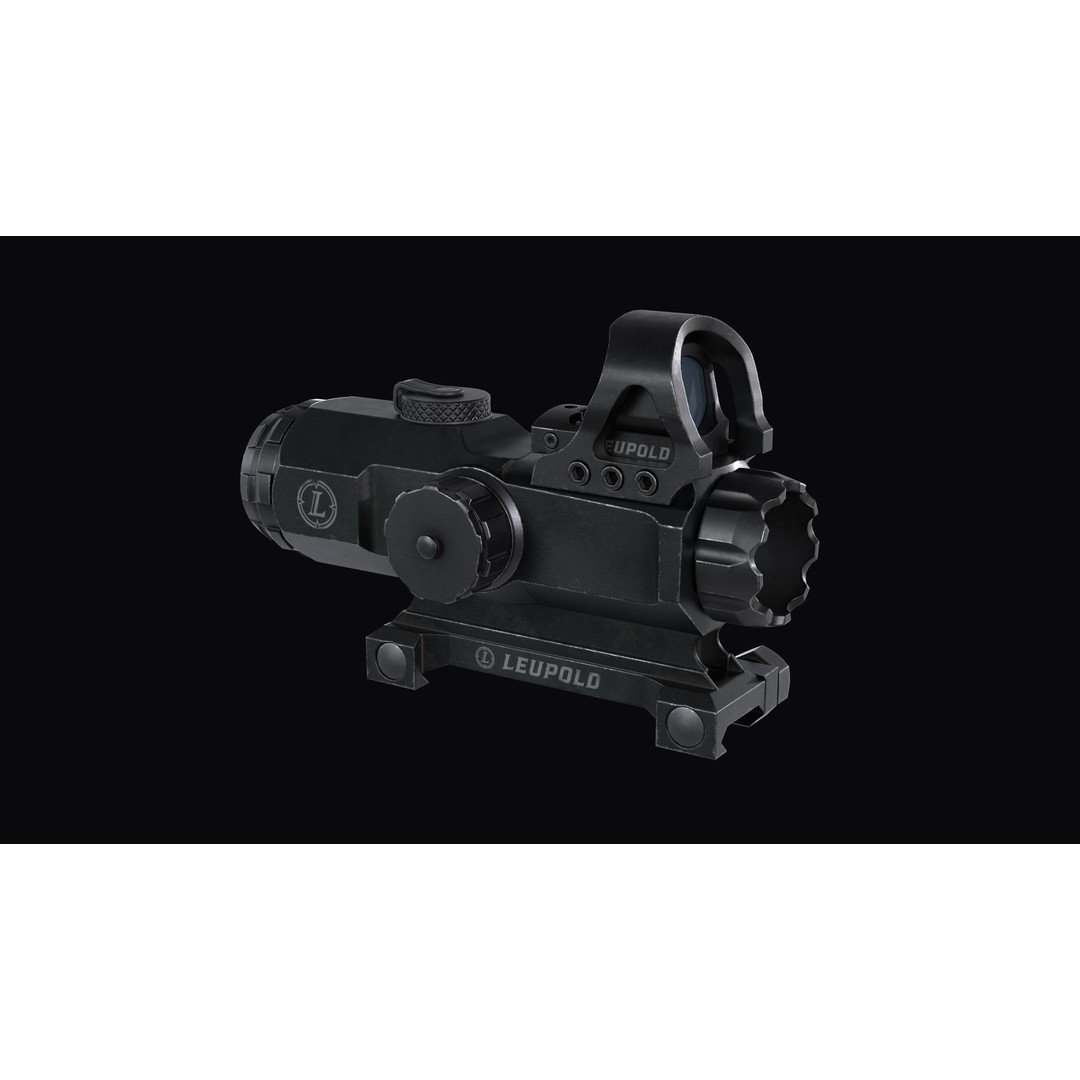 Leupold Mark 4 HAMR Scope 3D Model – Low Poly Game Ready Asset, FBX - View 7