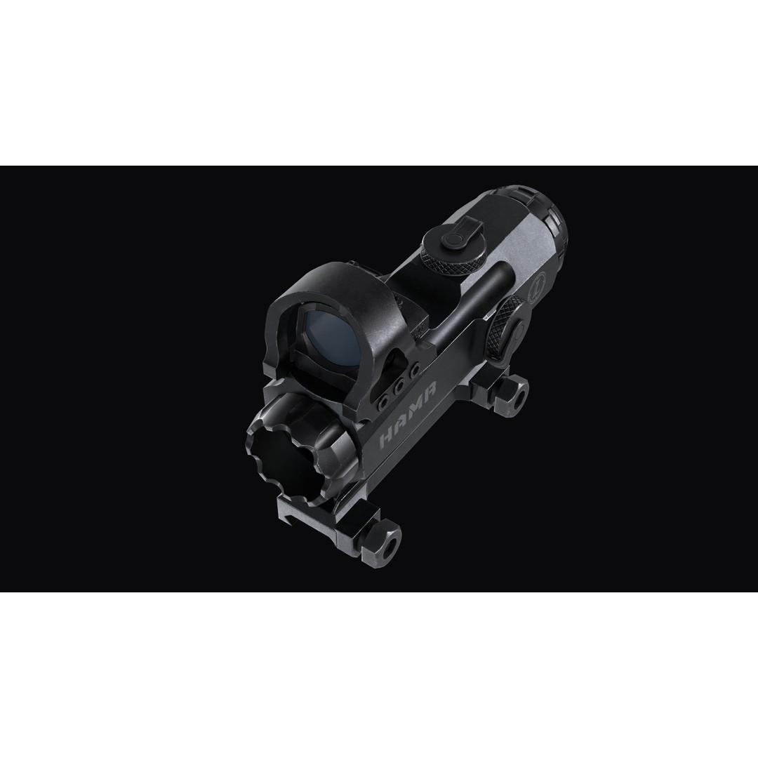 Leupold Mark 4 HAMR Scope 3D Model – Low Poly Game Ready Asset, FBX - View 8