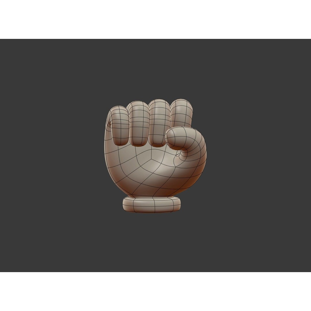 Hand Emoji Signs 3D Model – Cartoon Style Low-Poly Pack for Animation - View 20