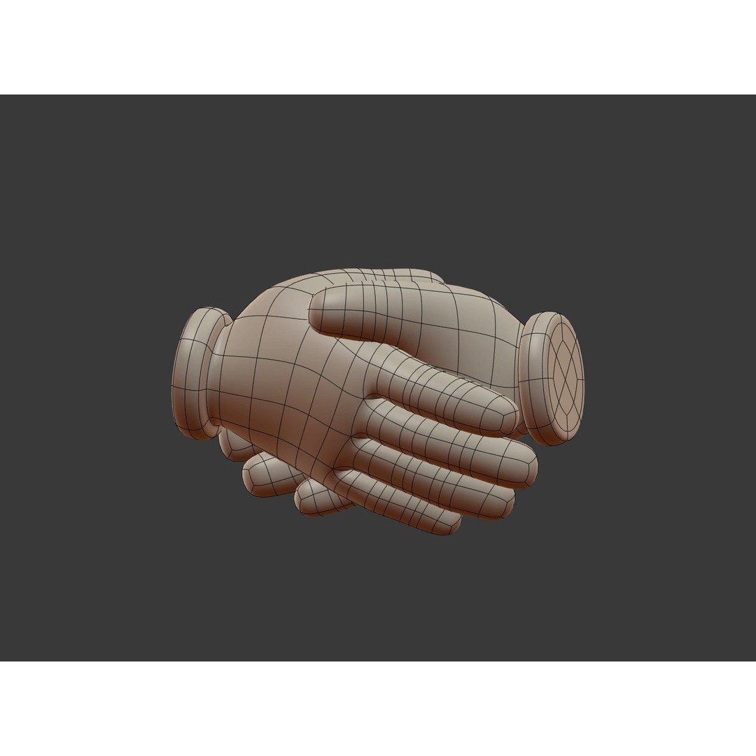Hand Emoji Signs 3D Model – Cartoon Style Low-Poly Pack for Animation - View 37