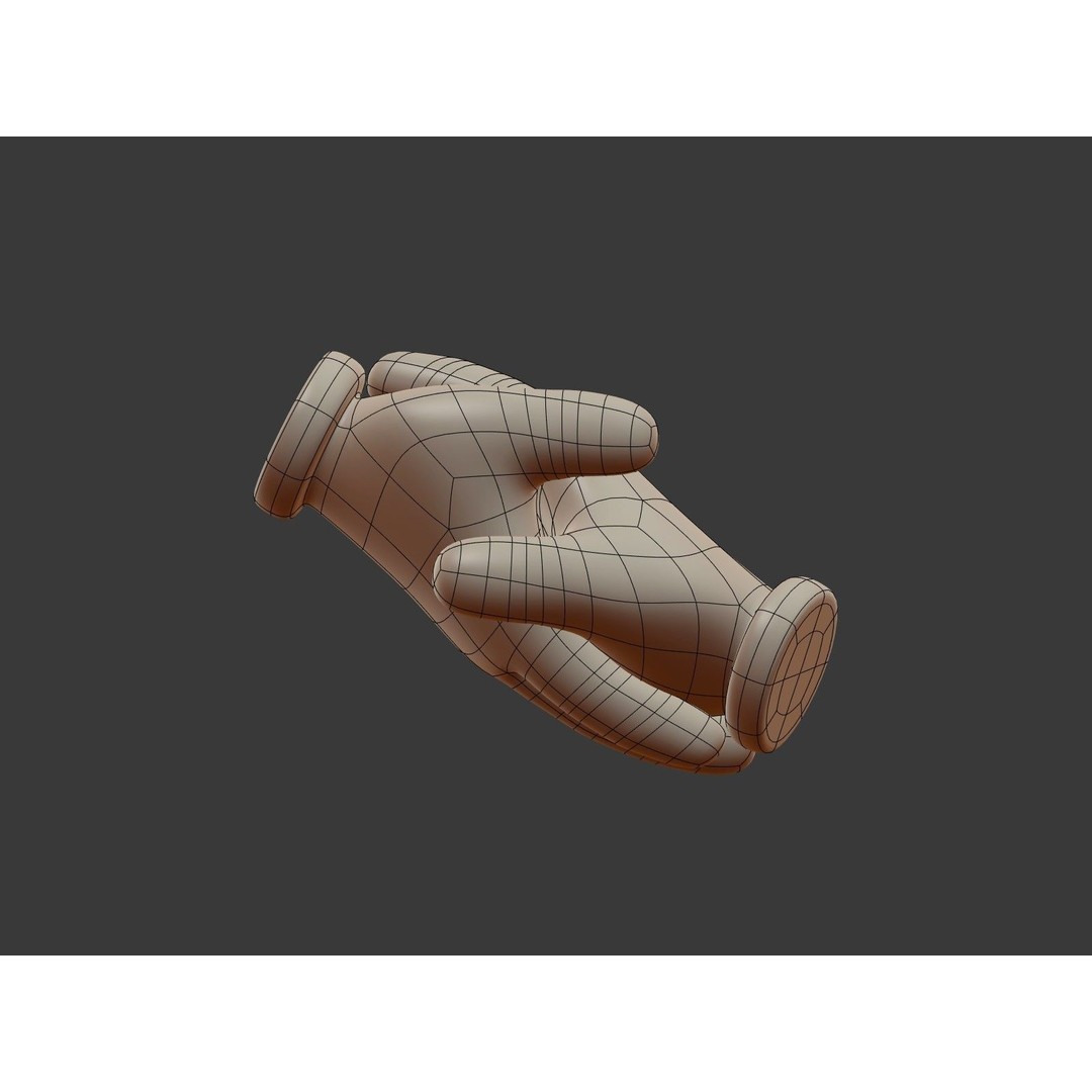 Hand Emoji Signs 3D Model – Cartoon Style Low-Poly Pack for Animation - View 38