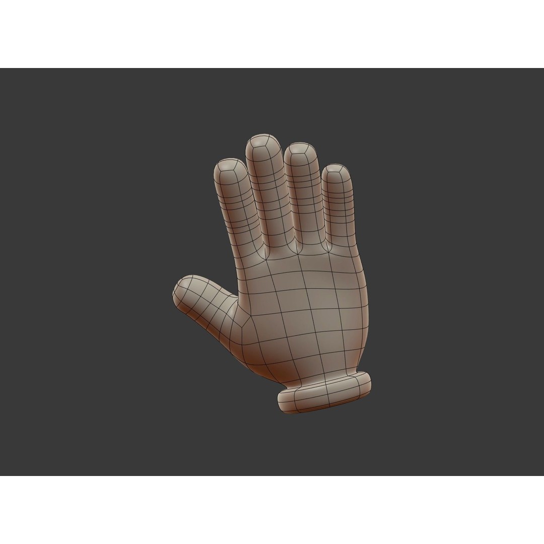 Hand Emoji Signs 3D Model – Cartoon Style Low-Poly Pack for Animation - View 40