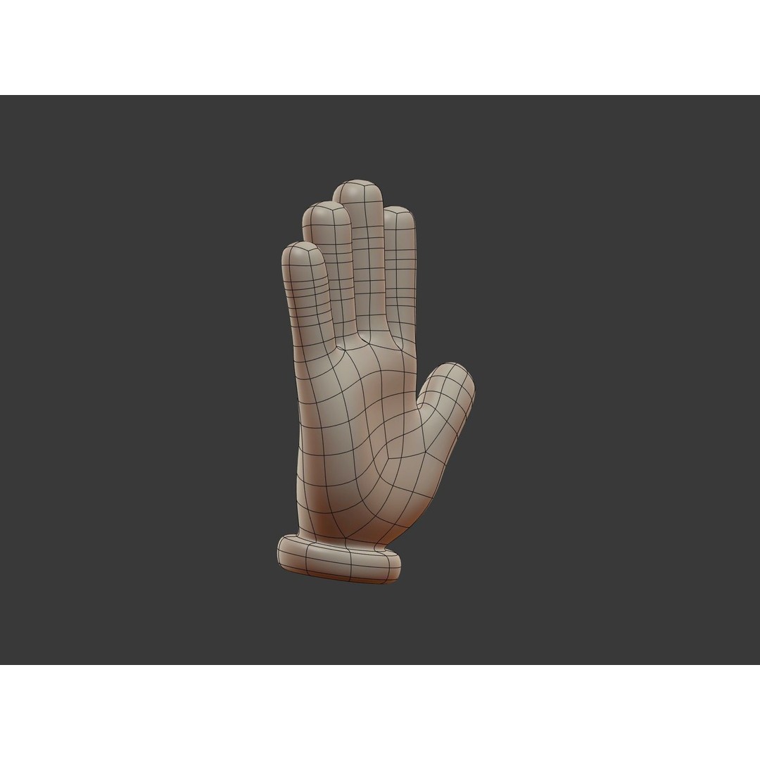 Hand Emoji Signs 3D Model – Cartoon Style Low-Poly Pack for Animation - View 41