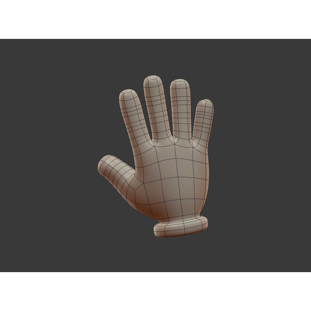 Hand Emoji Signs 3D Model – Cartoon Style Low-Poly Pack for Animation - View 49