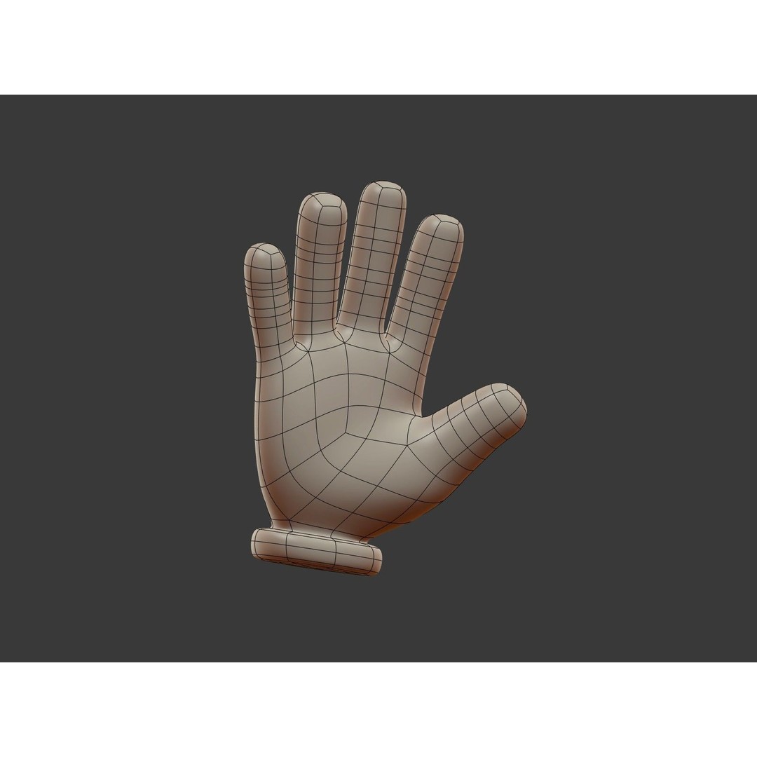 Hand Emoji Signs 3D Model – Cartoon Style Low-Poly Pack for Animation - View 50