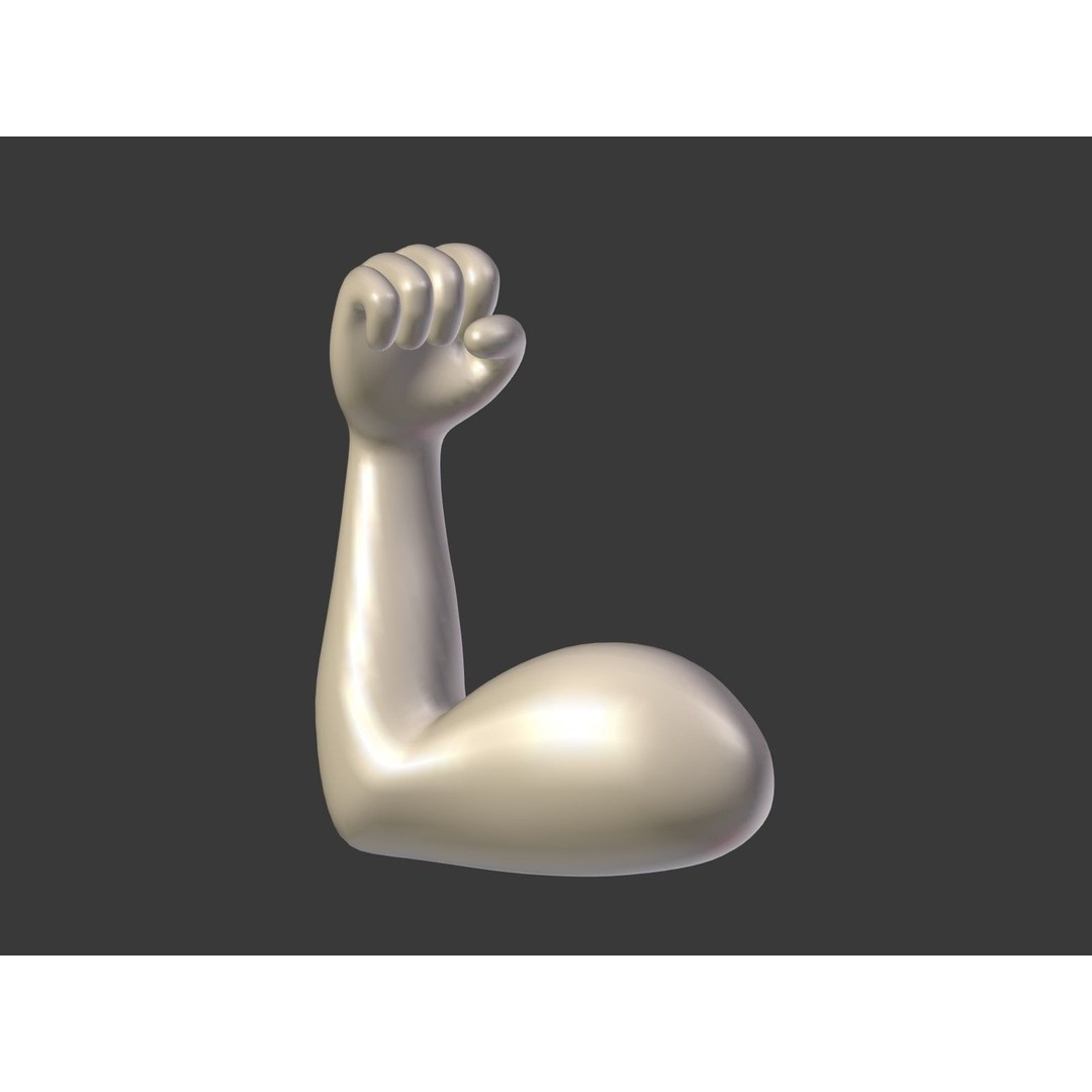 Cartoon Hand Emoji 3D Model – Low Poly Icon Pack, Blender, FBX - View 23