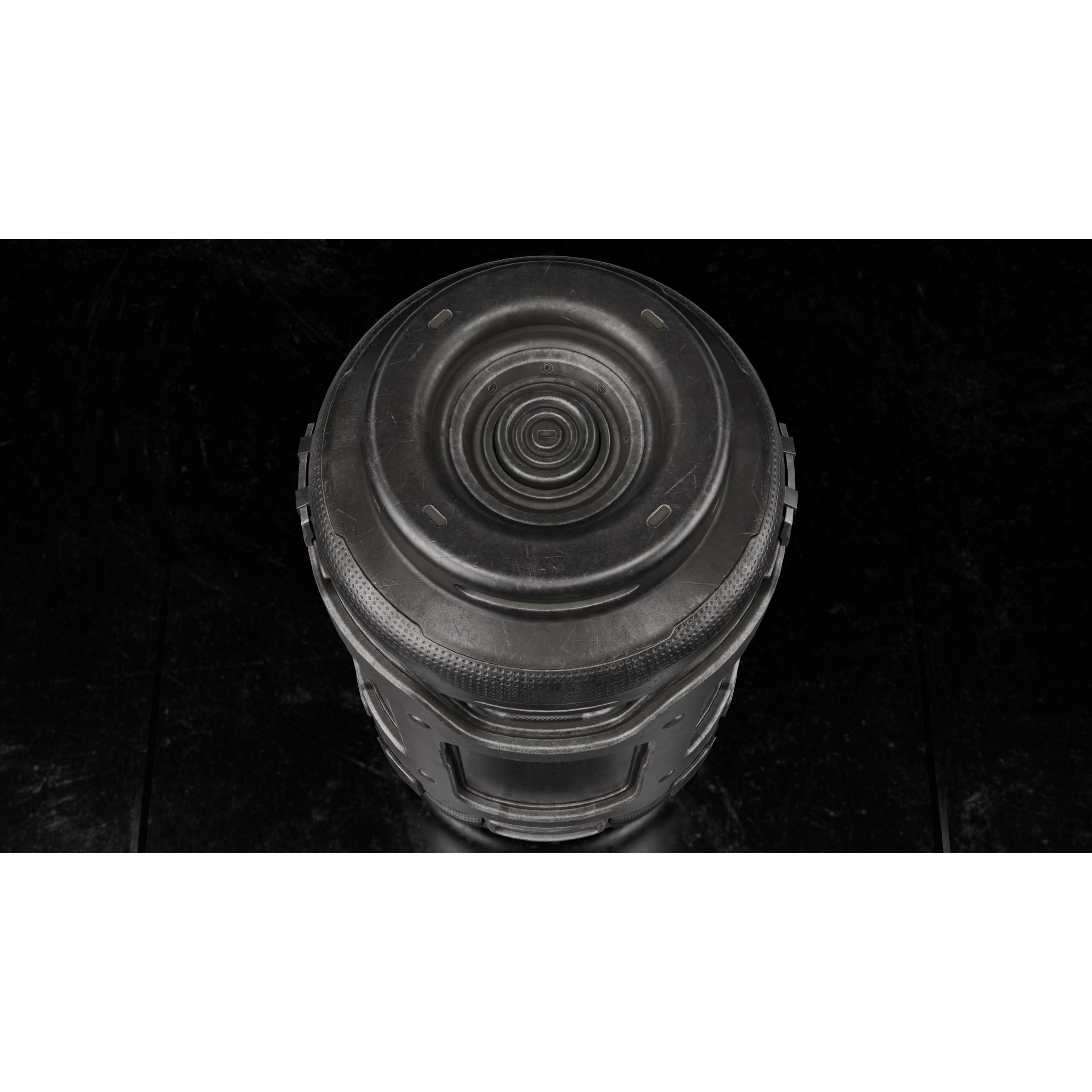 Sci-fi Barrel - Low-Poly Game-Ready 3D Model - View 9