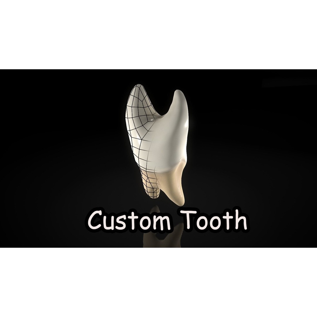 Great Teeth Pack 3D Model – Low Poly Game Asset, PBR Textures - View 15