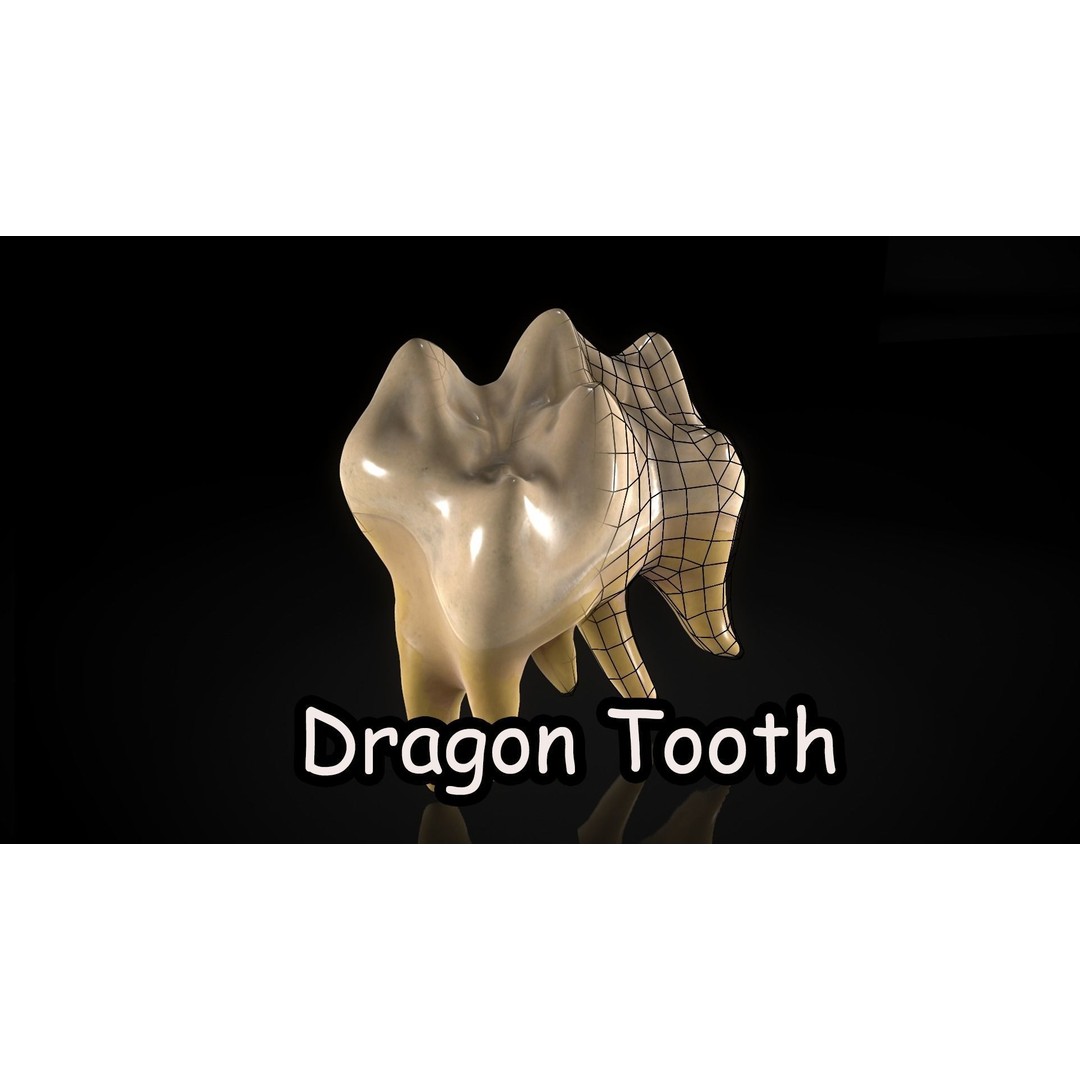 Great Teeth Pack 3D Model – Low Poly Game Asset, PBR Textures - View 25