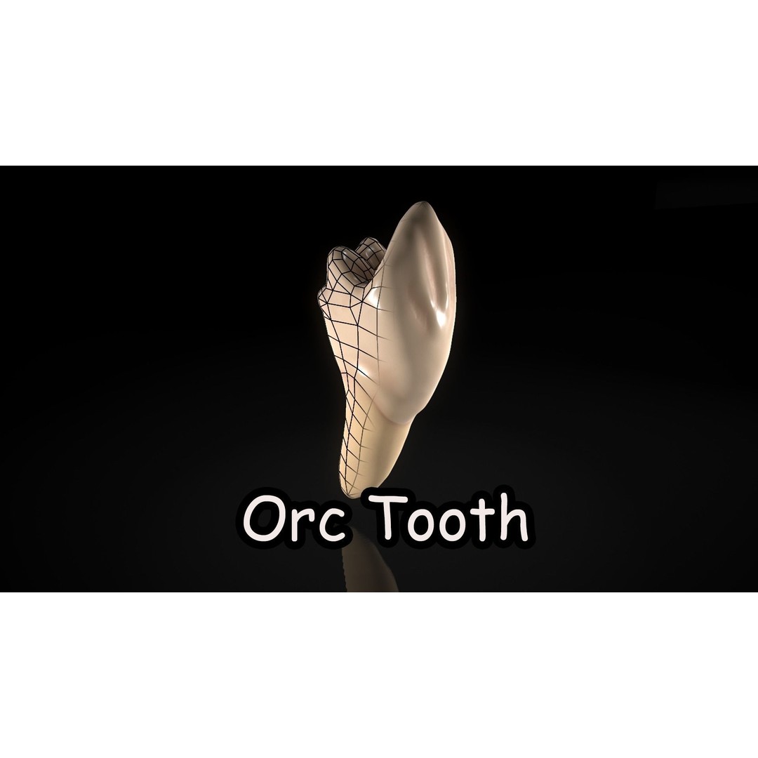 Great Teeth Pack 3D Model – Low Poly Game Asset, PBR Textures - View 27