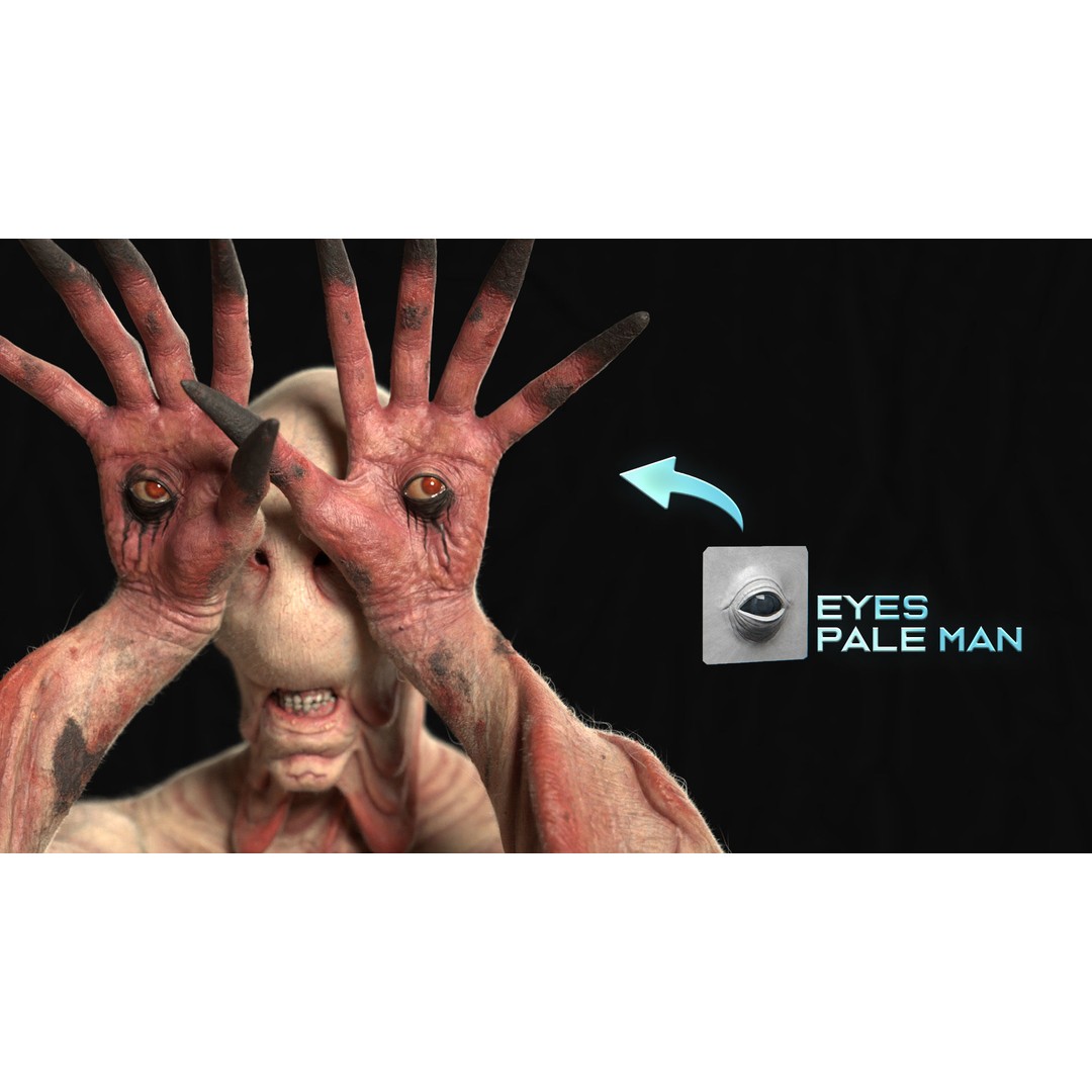 High Detailed Eye 3D Model – Creature Eye Sculpts for ZBrush & Blender - View 5