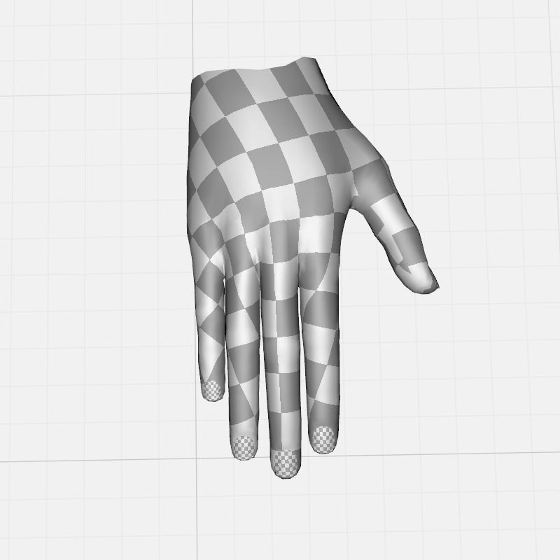 Realistic Hand 3D Model – Low Poly Rigged Character for VR, FBX, Blender
