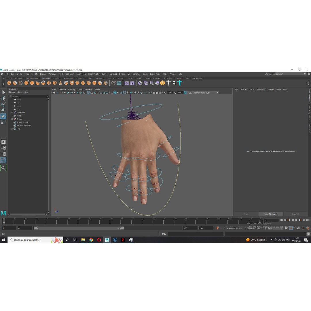Realistic Hand 3D Model – Low Poly Rigged Character for VR, FBX, Blender - View 10