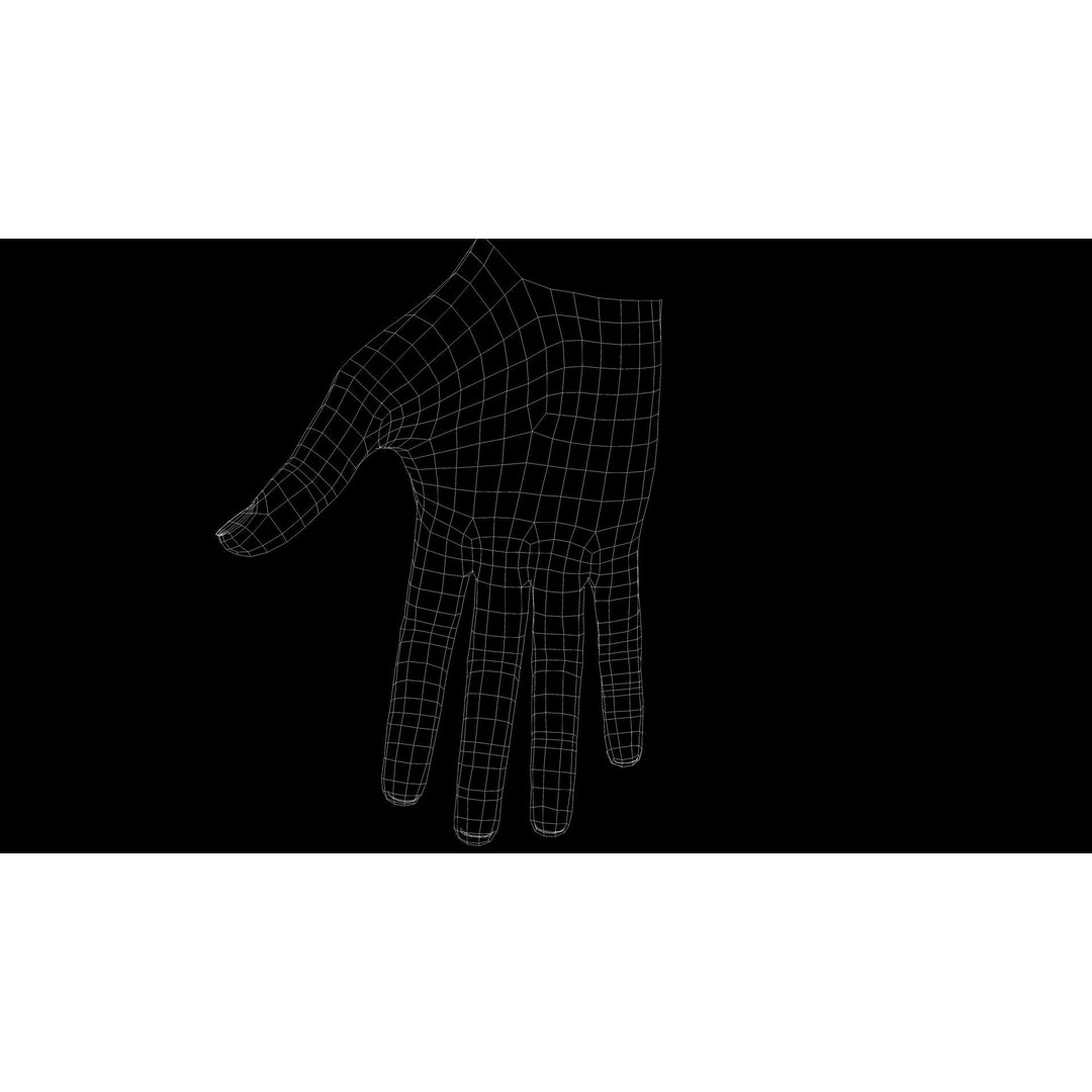 Realistic Hand 3D Model – Low Poly Rigged Character for VR, FBX, Blender - View 18