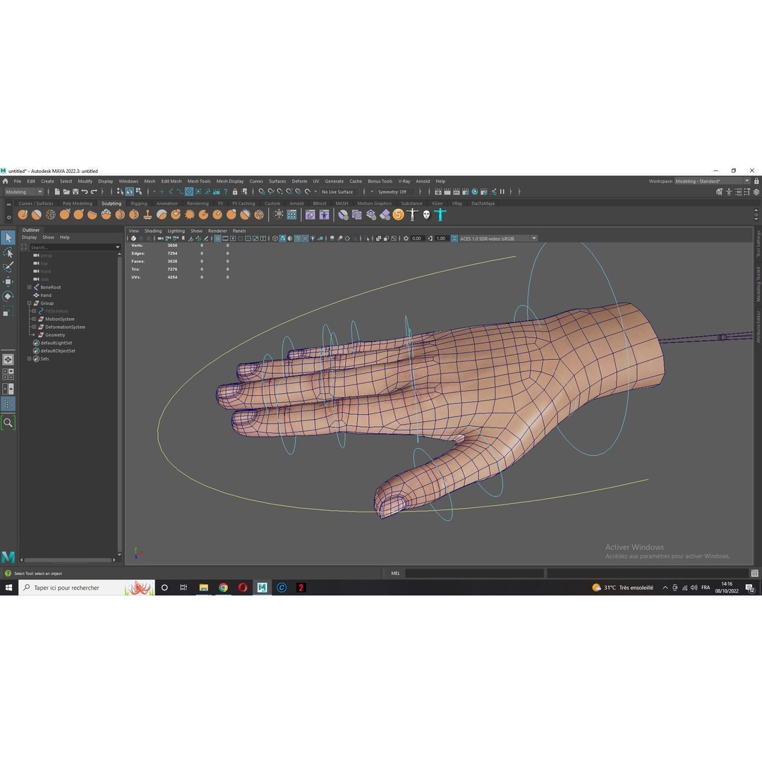 Realistic Hand 3D Model – Low Poly Rigged Character for VR, FBX, Blender - View 8