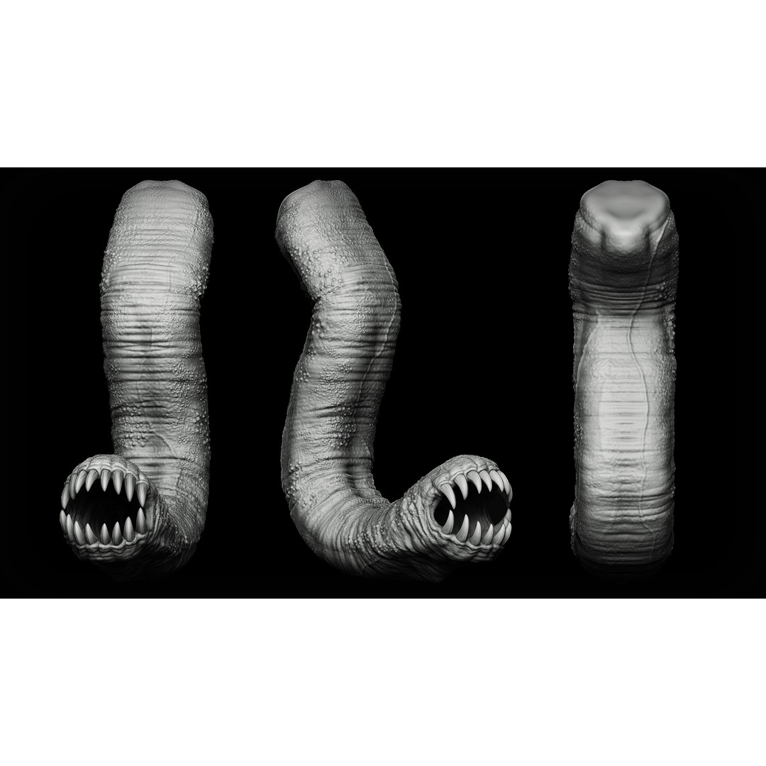 Tongues 3D Model – IMM Brushes & OBJ Files for Zbrush, Blender - View 17