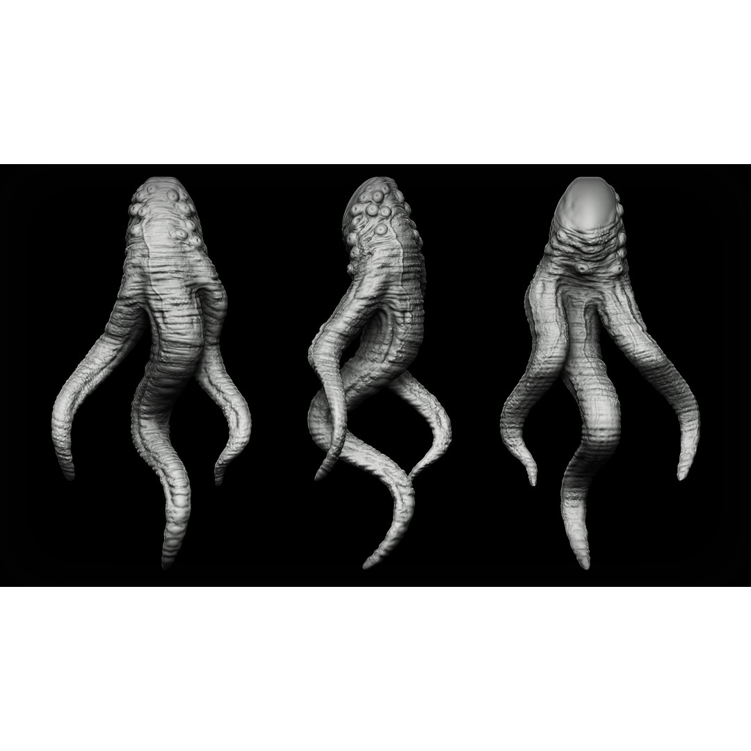 Tongues 3D Model – IMM Brushes & OBJ Files for Zbrush, Blender - View 20